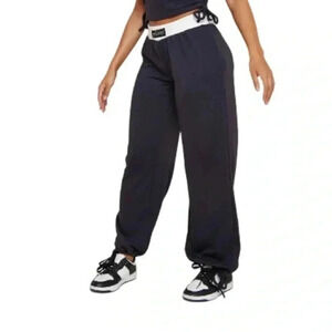 Pretty little thing Shape Navy Blue  Baggy Low Rise Joggers